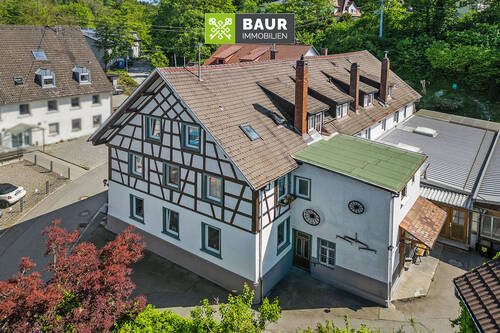 Luftaufnahme - Weingarten - innenstadtnah: Wohn- und Geschäftshaus in bevorzugter Lage