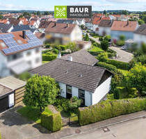 360°I Lichterfülltes Bungalow-Fertighaus mit viel Platz und sonnigem Traumgarten in Staig!