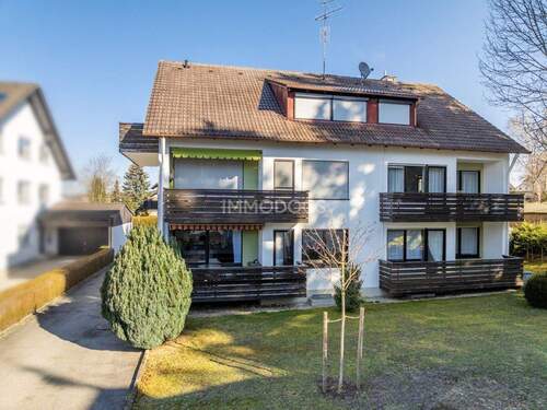 Ansicht - Hochparterre-Wohnung mit Balkon in ruhiger Lage in Bad Wörishofen