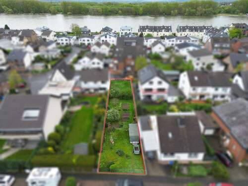 Luftbild Grundstück - Doppelhaushälfte mit 141,40 m&sup2; in Wesseling / Urfeld zum Kaufen