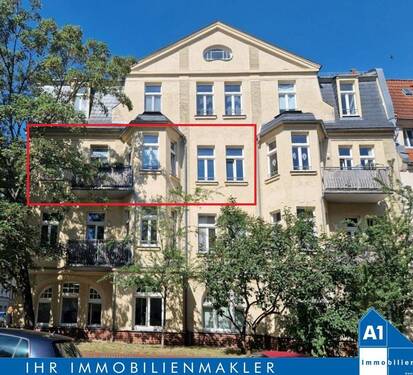 Hausansicht WE 9 - Charmante 2-Zimmer-Wohnung im denkmalgeschützten Gebäude in Halle (Saale) - Perfekt für Investoren