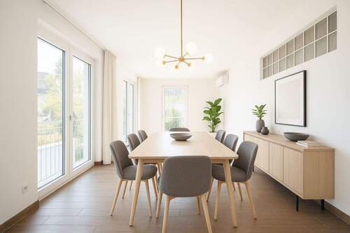 Homestaging Wohnzimmer (Neubau) - Ihr neues Domizil für Wohnen und Arbeiten unter einem Dach in Erkrath-Hochdahl