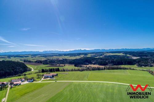 Luftbild 'Blick in die Alpen' - 