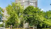Außenansicht 1 - Attraktive 2-Zimmer-Etagenwohnung mit Balkon im 18. OG - Weitblick über Frankfurt