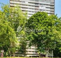 Attraktive 2-Zimmer-Etagenwohnung mit Balkon im 18. OG - Weitblick über Frankfurt