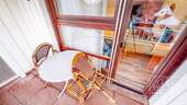 Hotel-Balkon mit Ausblick - 