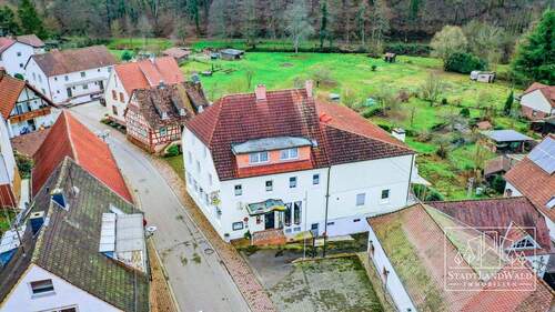 Hotel - Luftbildansicht (6) - Einfamilienhaus zum Kaufen in Schönau (Pfalz)