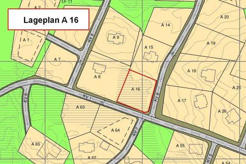 Lageplan Grundstück A16 - 
