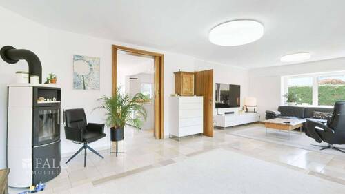 Wohnzimmer - Doppelhaushälfte mit 146,00 m&sup2; in Köln zum Kaufen