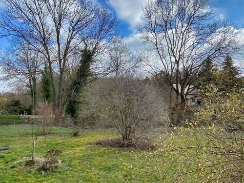 Blick in den weitläufigen Garten - 4 Zimmer Einfamilienhaus in Schmiedehausen