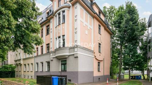 Außenansicht 1 - Charmante 2-Zimmer-Dachgeschosswohnung mit Balkon in beliebter Lage von Zwickau-Pölbitz