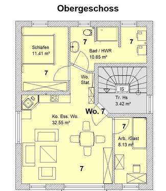 OG Whg. 7 Haus 2.jpg - 2 Zimmer Etagenwohnung zum Kaufen in Burgau