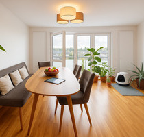 Exklusive 3-Zimmer-Wohnung mit Glasfront, Balkon & TG-Stellplatz - München Allach-Untermenzing