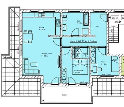 2. OG rechts - 3 Zimmer Etagenwohnung zur Miete in Brandenburg an der Havel / Neuschmerzke