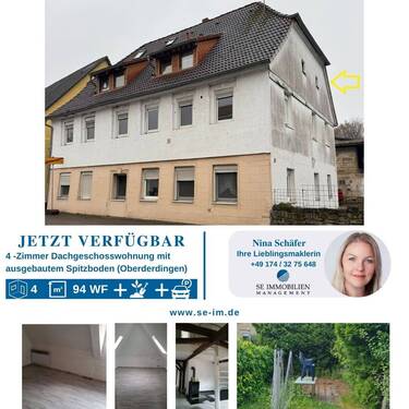 Titelbild SEI14490 - Großzügiges Wohnen unterm Fachwerk - Charmante 4 Zimmer-Wohnung in Oberderdingen!