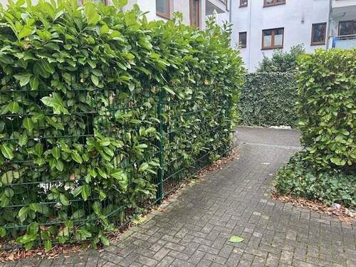 Blick auf den Zaun - 3 Zimmer Etagenwohnung in Hürth