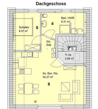 DG Whg. 8 Haus 2.jpg - 2 Zimmer Etagenwohnung zum Kaufen in Burgau