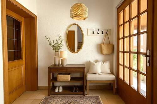 Flur virtuell möbeliert - 