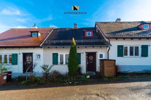 Außenansicht - Wohnen mit Geschichte: Denkmalgeschütztes Einfamilienhaus im grünen Eiernest