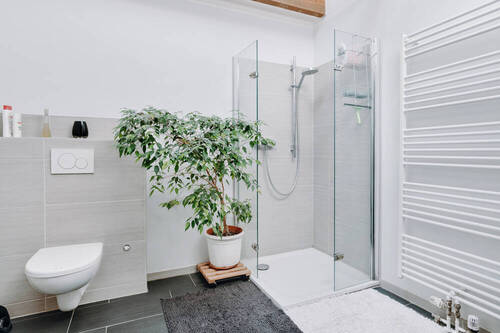 Badezimmer mit Dusche - 