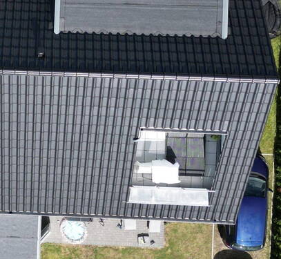 Draufsicht Haus - Moderne 4,5-Zi. Doppelhaushälfte KfW 40 Plus - Neubau 2021 im Neubaugebiet Bad Bramstedt