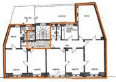 Grundriss 3. OG - Büro zur Miete in Karlsruhe