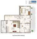 Der Grundriss - Moisburg - Vermietung einer top renovierten 3 Zimmer SINGLE-Wohnung mit ca. 60 m² im EG, sonnige Hanglage mit Terrasse in 21647 Moisburg