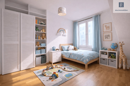 Kinderzimmer (KI gestaged) - 