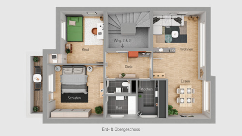 Erd- und Obergeschoss - 