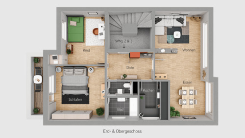 Erd- und Obergeschoss - 