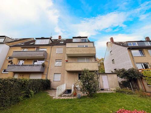 Rückseite+Garten - 1 Zimmer Mehrfamilienhaus, Wohnhaus zum Kaufen in Düsseldorf