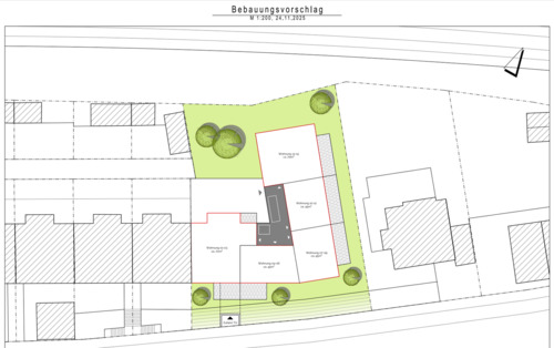 Entwurf zur Bebauung - 