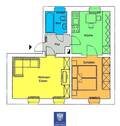 Grundriss - 2 Zimmer Etagenwohnung zur Miete in Freital