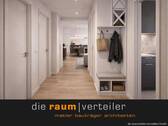 Visualisierung - KfW-ANTRAG BIS 30.06.2026! EG-Highlight mit Garten! 3-Zimmer-Neubauwohnung in Bruckmühl