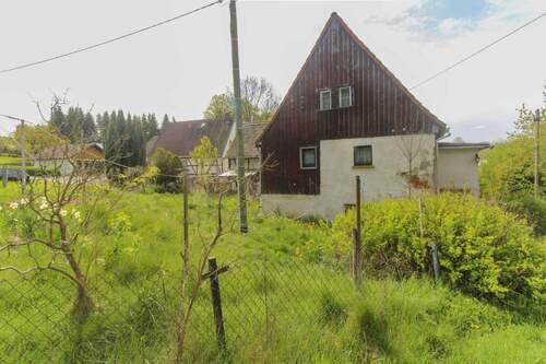 Garten mit Hausrückseite - 