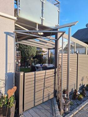 Eingang zur Terrasse - 6 Zimmer Doppelhaushälfte in Kuppenheim