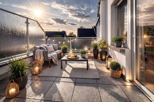 Dachterrasse visualisiert - 