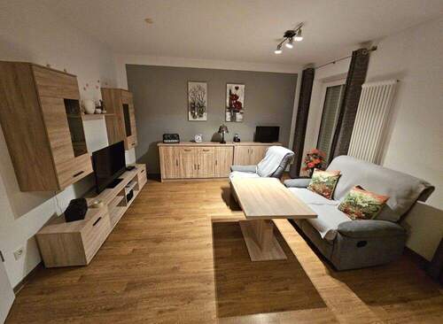 Wohnzimmer - Etagenwohnung mit 64,00 m&sup2; in Irrel zur Miete