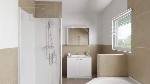 Whg-1 - Bad - Mehrfamilienhaus, Wohnhaus mit 210,00 m&sup2; in Alteglofsheim zum Kaufen