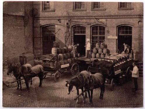 Außenansicht ehem Speditionshalle um 1900 - 