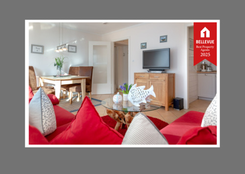 . - 1A Lage- Moderne 2 Zimmer Ferienwohnung mit Südbalkon am Strand