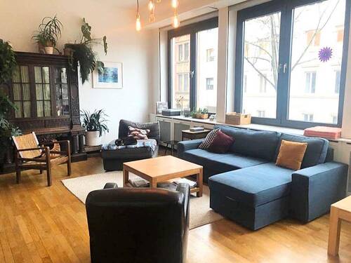 Wohnzimmer - SB. Mainzerstraße - Große, helle 3,5 ZKB - Altbauwohnung
