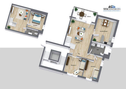 GR_WHG_DG_3D.jpg - 5-Zimmer-Maisonette-Wohnung mit Dachterrasse und TG-Stellplatz in 79183 Waldkirch