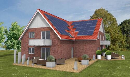 Ansicht_Seite - Barum - Stilvolle 2-Zimmer-Neubau-Erdgeschosswohnung mit Terrasse & Wohlfühlfaktor