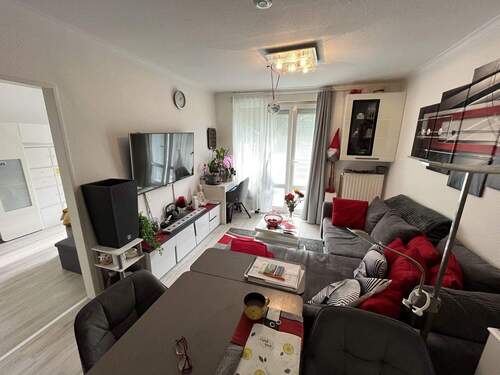 Wohnzimmer - Etagenwohnung mit 47,80 m&sup2; in Leverkusen zum Kaufen