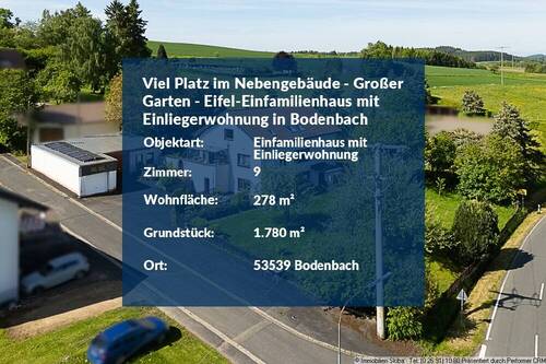 Wohnhaus in Bodenbach - 9 Zimmer Einfamilienhaus zum Kaufen in Bodenbach