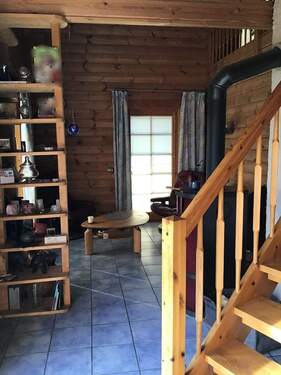 EG Wohnbereich mit Kaminofen - 