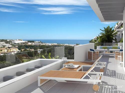 Terrasse - 4 Zimmer Etagenwohnung zum Kaufen in Mijas