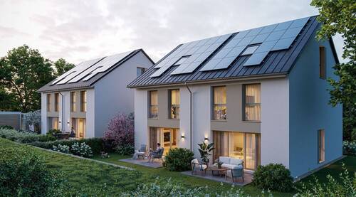 Gartenansicht - Doppelhaushälfte mit 143,00 m&sup2; in Beuren zum Kaufen