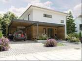 Stadthaus mit Carport.jpg - Wir bauen für Sie! Town & Country Haus